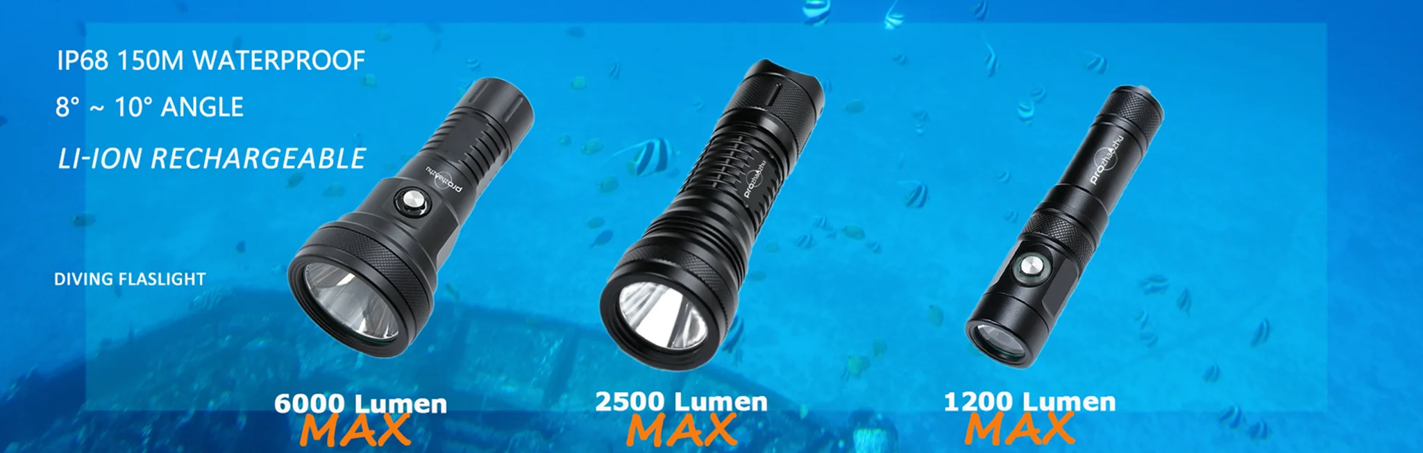 diving flashlight dl-b40