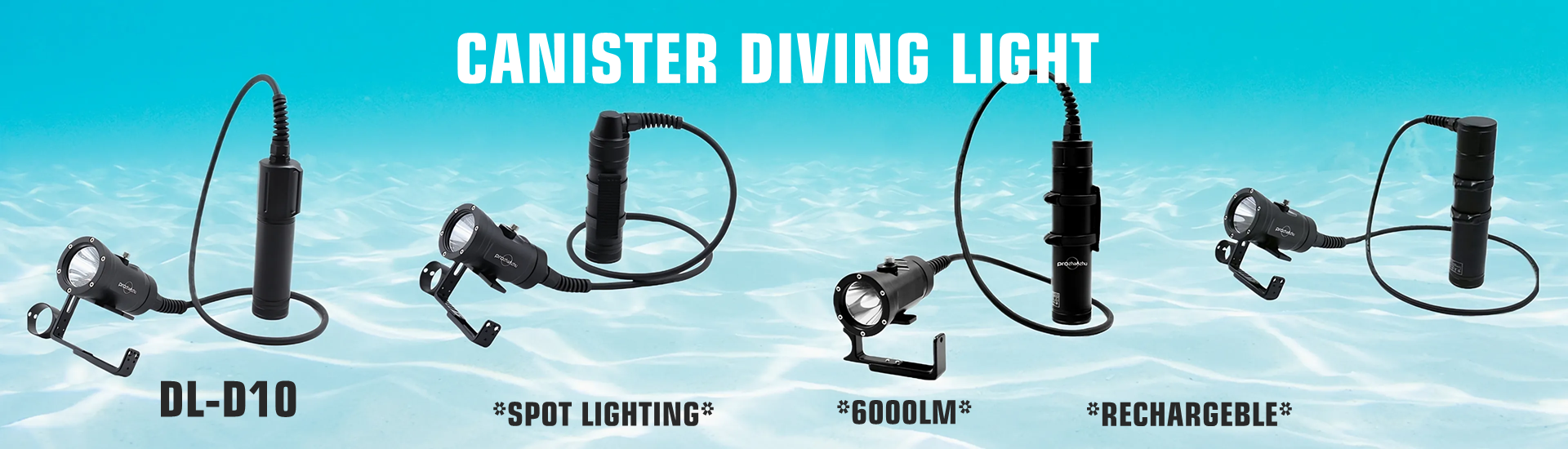 SBT90 LED underwater canister diving lamp supplier